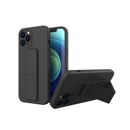 fodral med handrem för iphone 13 mini svart