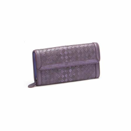Bottega Veneta, Wallets Cardholders Fioletowy, Kobieta, Rozmiar: ONE Size