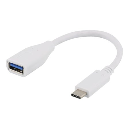 USBadapter USB 3.1 type C male type A female Gen 1 white