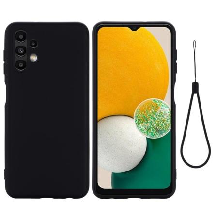 Matte Liquid Samsung Galaxy A13 4G silikone cover - Sort Black
