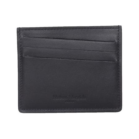 Maison Margiela Four Stitch Card Holder Sort, Herre Punge og Kortholder, Størrelse: ONE Size