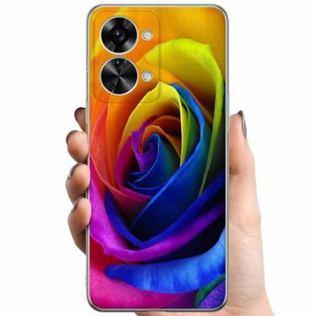 Oneplus Nord 2t Tpu Mobilskal Rainbow Rose