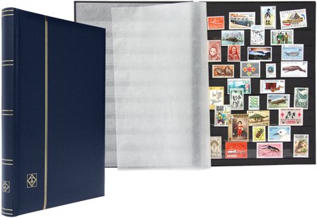 COMFORT insticksbok - A4 - 32 sorte sider - Blå - Leuchtturm