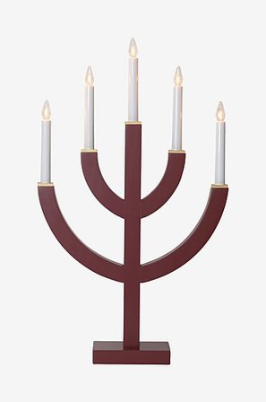 Jotex - Anno 59 Cm Rød - Lysestage - Køb Adventslysestager hos Jotex