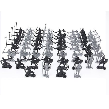Sæt med 60 fangehuller og drager Fantasy bordpladefigurer 7 mm skala 20 unikke design umalet