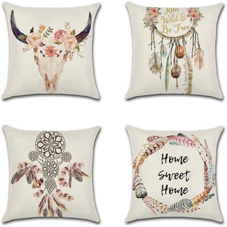 Set med 2 sammetskuddfodral 60x60 med präglad vågig mönster i relief på båda sidor av kuddfodralet Dekorativ soffa Vardagsrum Modern säng C
