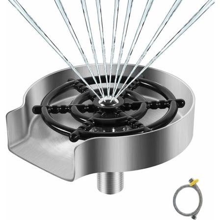 Ruostumattomasta teräksestä valmistettu lasinpesuri, astianpesualtaan lisävaruste, metallilevy, lasinpesuri, lasinpuhdistusaine, keittiötarvikkeet, 