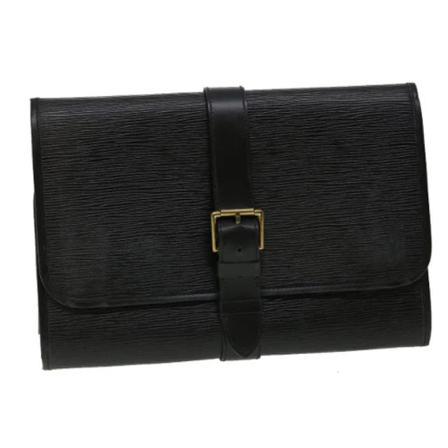 Louis Vuitton Vintage Pre-owned Leather clutches Sort, Dame Vintage Tasker, Størrelse: ONE Size