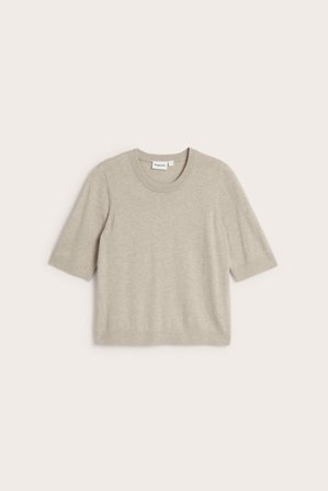 Kappahl | Finstrikket genser i ullblanding Lys beige L | Lys beige