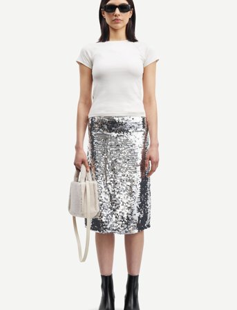 Samsøe Samsøe Viktoria Skirt 15036 - Silver - S