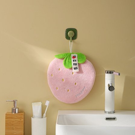 Frukt Håndkle Baderomshåndklær ROSA JORDBÆR ROSA JORDBÆR