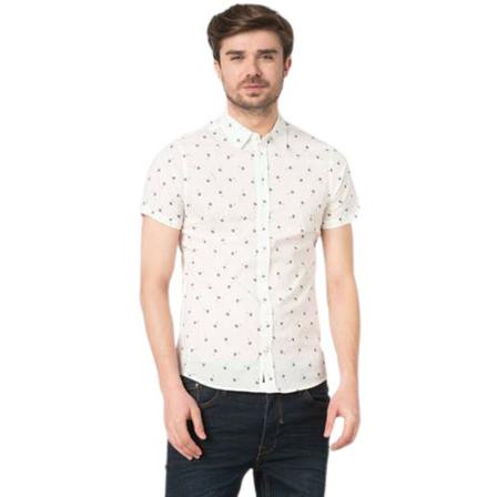 Blend Half -sleeve shirt Hvid, Herre Skjorter