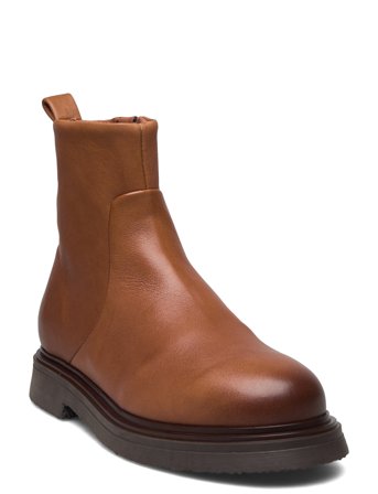 Akfia Shoes Boots Ankle Boots Ankle Boot - Flat Brun Pavement*Betinget Tilbud