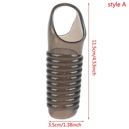 22 Stilar Mjuk Återanvändbar Kristall Hud Kuk Ärm Fördröjning Förlängning Expansion Leksaker för Vuxenfest