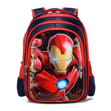 Superhjälte Ryggsäck Skolväska för Student Cartoon Ryggsäck Iron Man