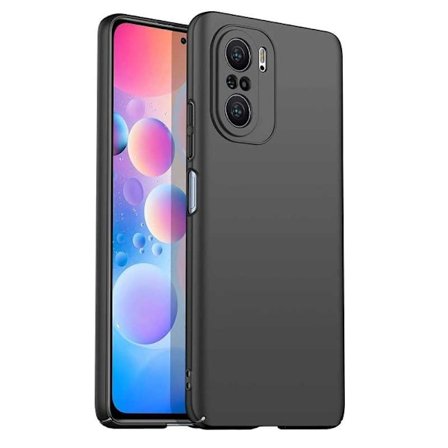 Xiaomi Mi 11i ohut kumipinnoitettu mattamusta kansi Basic V2
