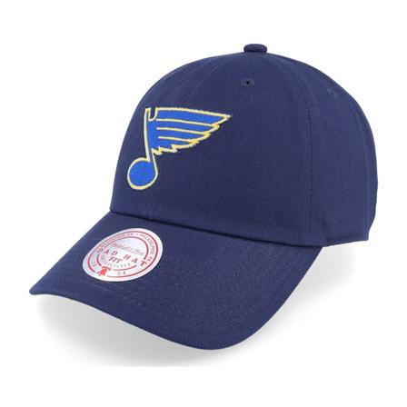 Mitchell & Ness - NHL Blu unconstructed Cappellino - St. Louis Blues Team Ground 2.0 Blue Dad Cap @ Hatstore