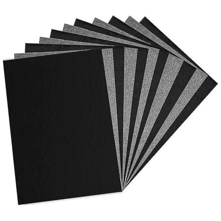 100 arkkia hiilipaperia, musta grafiittipaperi kuvioiden jäljentämiseen puulle, paperille, kankaalle ja muille (FMY)-Perfet