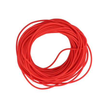 10M latexslange i gummi med høy elastisitet for trening Diameter 2,2 mm Rød