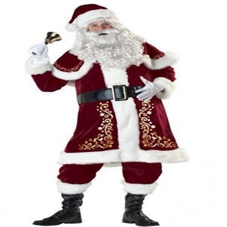 Herre Deluxe Julemandskostume 8-delt Julekostume Voksen Santa Claus Co