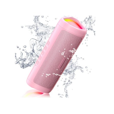 YEMAESRE C27 Bluetooth Högtalare HD Ljudkvalitet Trådlös och Portabel IPX5 Vattentät TWS-Parning Rosa