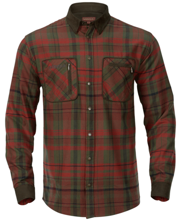 Härkila Pajala Skjorte Red autumn check