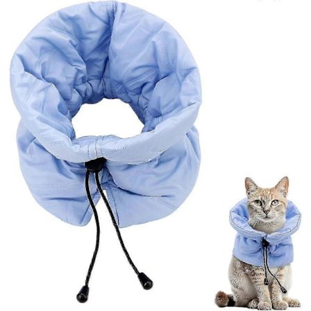 Kat Restitutionskrave, Blød Justerbar Kattekrave, Vandtætte Kraver Til Katte Killinger Hvalpe Til Efter Operation Stop Med At Slikke - Fremragende