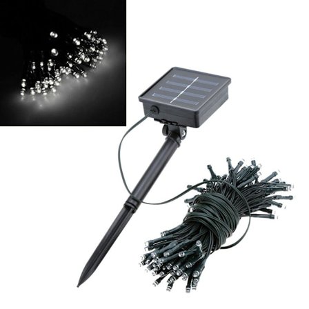 LED-Ljusslinga 10 meter (Varmvit) - Trådlös med Solceller white