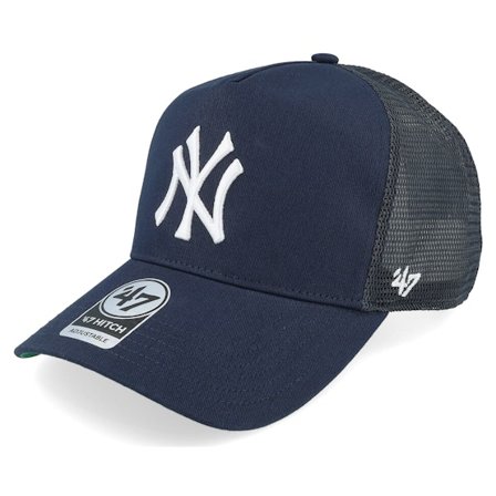 47 Brand - MLB Blau trucker Cap - New York Yankees Mesh Hitch Navy/White A-frame Trucker @ Hatstore