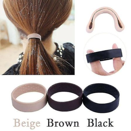 Musta Taitettava Yksi Laaja Poninhäntä Panta Leveys Poninhäntä Hiuspannan O Hiustenkumin Panta