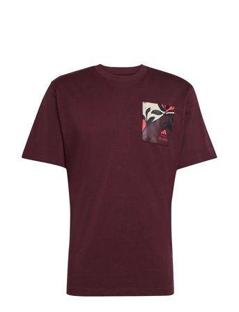 Mer Sp Tee M Sport Men Men Sports Clothes Sport Tops Sport T-Skjorte Burgundy Adidas Performance