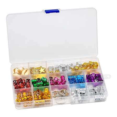 Hår Smycken för Kvinnor Flätor, 150 st Hår Dreadlocks Tillbehör Inklusive Metall Hår Manschetter Hår Ringar Skal Berlocker - Jxlgv