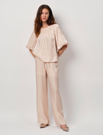 Dante6 Dante6-Simo Shimmer Back Detail Top - Pink - 40