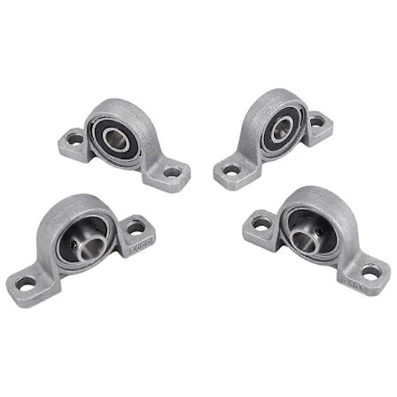 4 stk. Lagerhus Flenslager 10mm KP000 Kulelagerblokk Putelager for Reservedeler