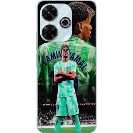 Kompatibelt Mobilskal till Xiaomi Xiaomi Redmi 13 Yamal Barcelona fotbollströja junior stjärna