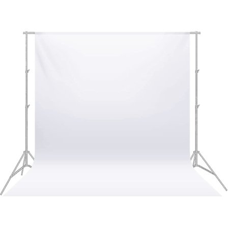 Baggrund (hvid) 3*3m Fotostudie Foldbar Gennemsigtig Muslin Til Fotografering Video Og Fjernsyn