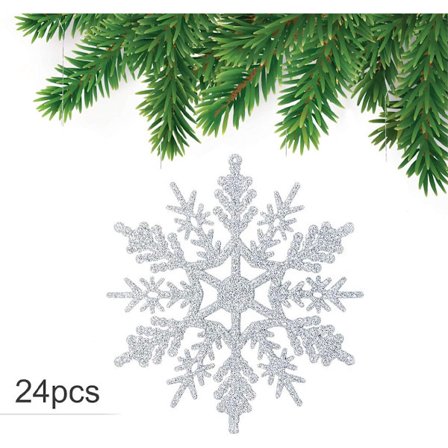 Lumihiutaleet 24 kappaletta joulukoriste joulukoriste lumihiutaleet jouluriipus jouluriipukset joulukuusen lumihiutale lumihiutaleet