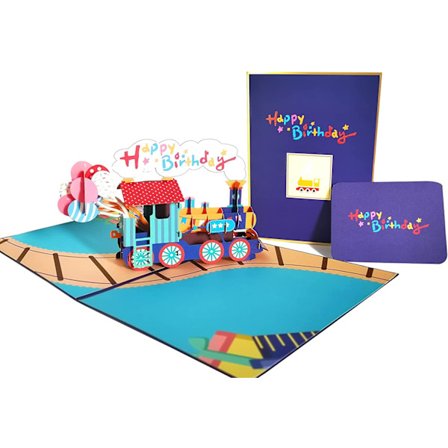 Bursdagskortgave til barna, vennene og kjærestene dine, 3D Pop-up