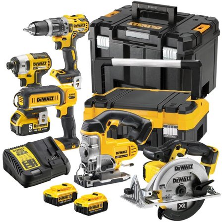 Dewalt DCK551P3T Verktøypakke, Maskiner
