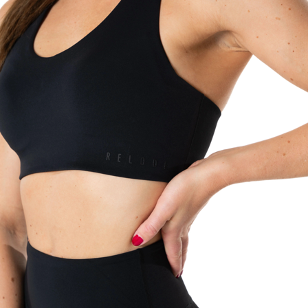 Relode Clean Sports-BH High Support Svart