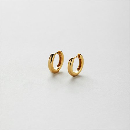 Faye Hoops (XS) - 18K gullbelagt sterlingsølv