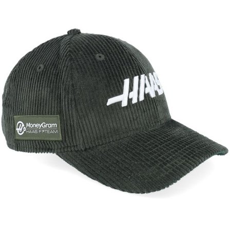 New Era - Motor Grön adjustable Keps - Haas F1 25 Cord 9FORTY M-crown Emerald Green Adjustable @ Hatstore