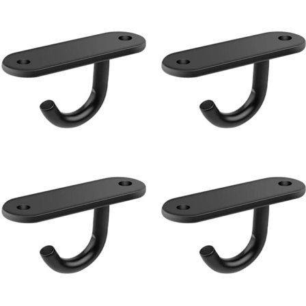 Parti med 4 skruekroge, 6 cm loftkrog i rustfrit stål, svejset basekrogskrue til små loftvifter, væglamper og myggenet