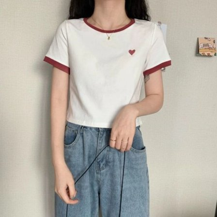 Sommar T-shirt kortärmad VIT M