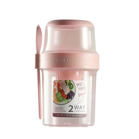 Gjennomsiktig friskholdende boks Bærbar piknikboks Plast Dobbeltlags, forseglet boks med flere formål Lunsjboks Snackboks