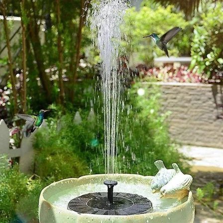 Aurinkokäyttöinen vesi-suihkulähde - Sol Fountain - Sol Fontänpump-13CM musta