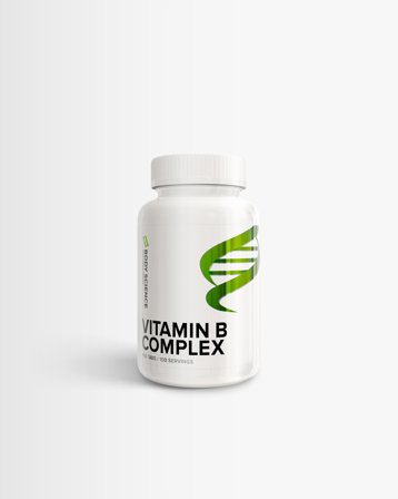 B-vitamin Komplex - 100 tabletter - Body Science Wellness Series - Vitamin B Complex - Veganskt, Vitaminer, Kosttillskott, Vitaminer & Mineraler, 