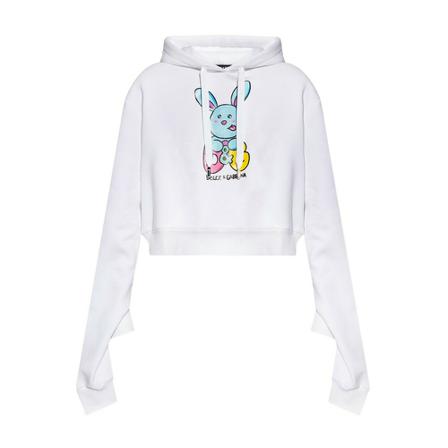 Dolce & Gabbana Printed hoodie Hvid, Dame