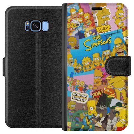 Kompatibelt Plånboksfodral till Samsung Samsung Galaxy S8 The Simpsons Collage Retro Cartoon Pop Art
