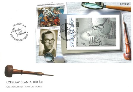 Sverige - Cz. Slania 100 år - Førstedagskuvert